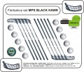 Florbalový set MPS BLACK HAWK - stireborný