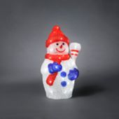 Viano�n� dekor�cia Snehuliak mal�, 48 bielych LED