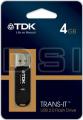 USB 4GB TDK Trans-It Mini Black